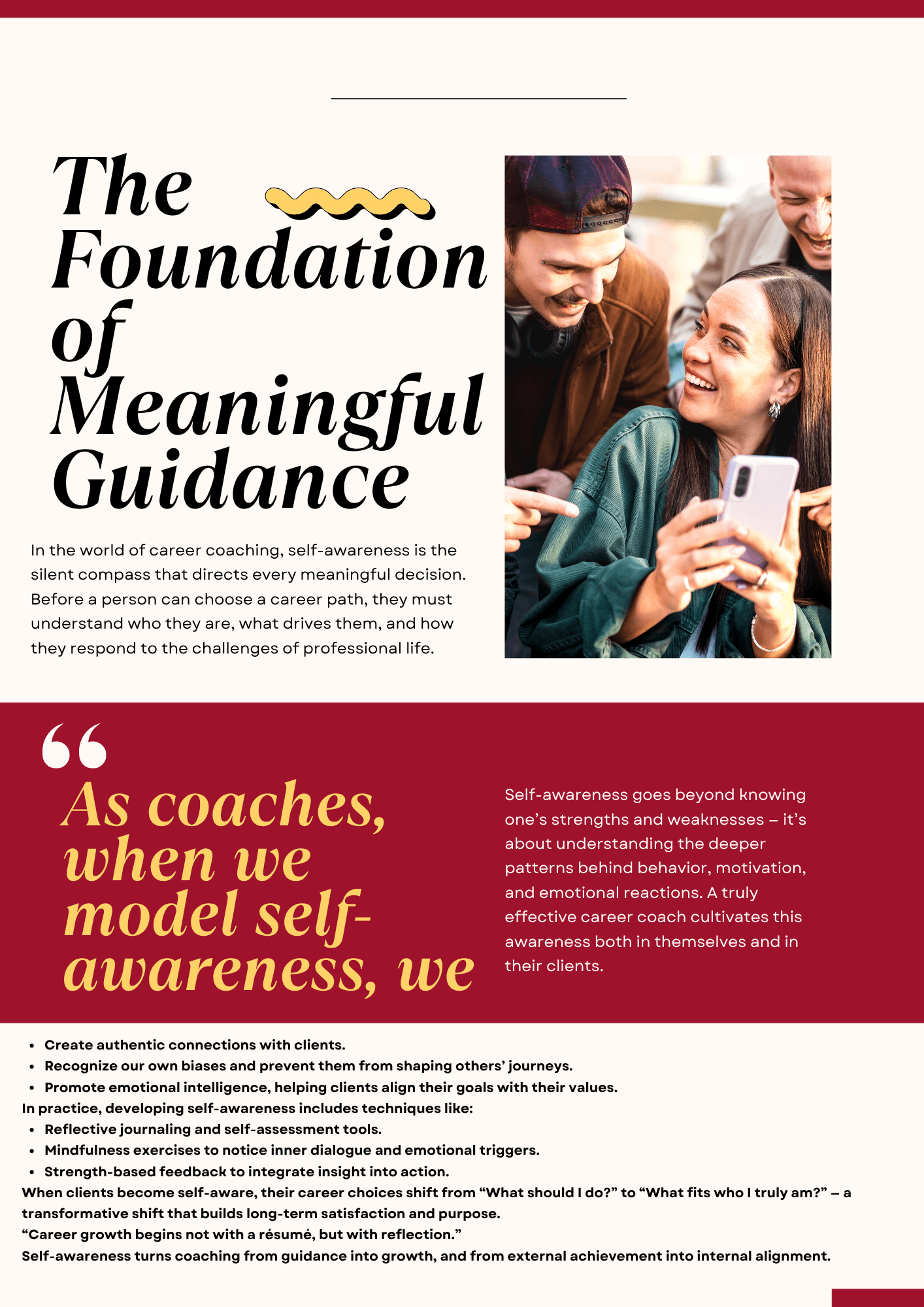 The Foundation of Meaningful Guidance